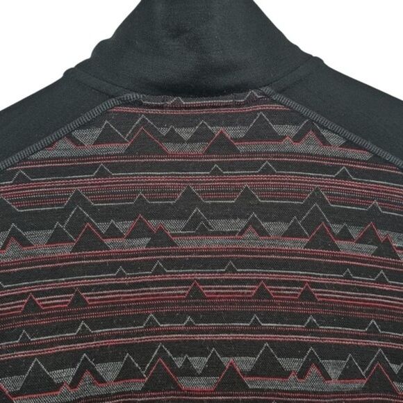 Smartwool Mens S Merino Wool 250 Thermal Baselayer Pattern 1/4 Zip Top - Picture 7 of 12